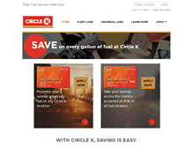 Tablet Screenshot of circlekfleetcards.com